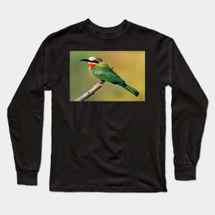 Whitefronted Bee-eater Perching Long Sleeve T-Shirt